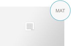 POLYSAN FLEXIA öntöttmárvány zuhanytálca, 130x80x3,5cm, matt fehér