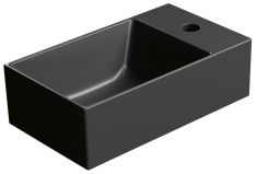 GSI KUBE X kerámiamosdó, 40x23cm, matt fekete