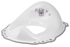 AQUALINE gyermek WC-ülőke, macis, fehér