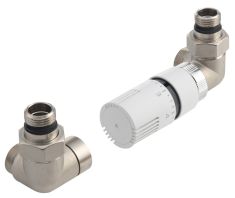 Sapho AQUALINE ECO csatlakozó készlet termosztáttal, jobbos, nikkel/fehér CP9912RS