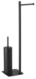 ARTU álló WC papír és kefe tartó, 670mm, matt fekete