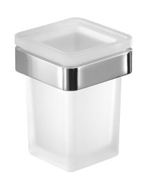 SAMOA fali fogkefetartó, króm/matt üveg