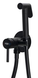 AQUALINE falba süllyesztett csaptelep bidézuhannyal, gégecsővel, fekete