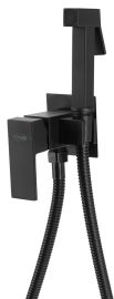 AQUALINE falba süllyesztett csaptelep bidézuhannyal, gégecsővel, fekete
