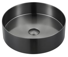 AURUM mosdó klik-klak lefolyóval, 38cm, antracit