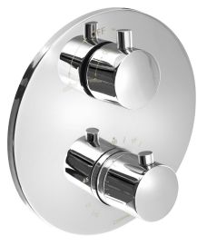 RHAPSODY falbasüllyesztett termosztatikus zuhanycsaptelep, 2-irányú váltóval, króm