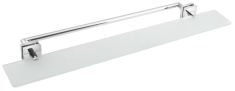 POLYSAN X-SQUARE üvegpolc törölközőtartóval üvegre, króm