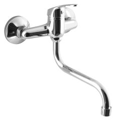 AQUALINE 35 zuhanycsaptelep, kifolyócsővel, króm