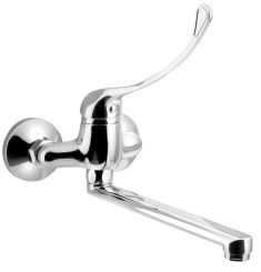 AQUALINE mosogató-csaptelep, 220mm kifolyócsővel és orvosi karral