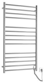 REDONDO elektromos törölközőszárító radiátor, 630x1160mm, 130W, inox