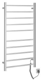 ESKINADO elektromos törölközőszárító radiátor, időzítővel, 620x1160mm, 120W, inox