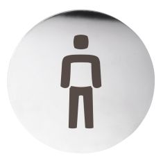 BEMETA HOME piktogram: férfi, 75x75x2mm, matt (111055002)