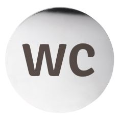 BEMETA HOME piktogram: WC, 75x75x2mm, matt (111055006)