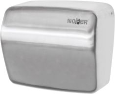 NOFER érintésmentes elektromos kézszárító, 220-240V, 1500W, 270x240x170mm, matt rozsdamentes acél