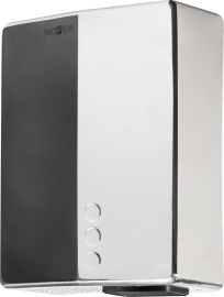 NOFER érintésmentes elektromos kézszárító, 220-240V, 2050W, 218x284x102mm, fényes rozsdamentes acél