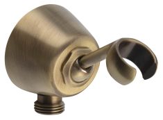 kézizuhany tartó falicsatlakozóval, állítható, bronz