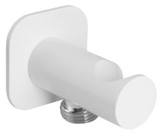 fix zuhanytartó fali csatlakozóval, matt fehér