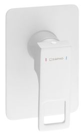 FORATA falbaépíthető csaptelep, 1 irányú, matt fehér