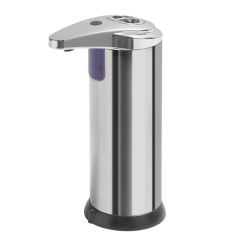 AQUALINE automata szappanadagoló, 240ml, 74x184x113mm, fényes inox