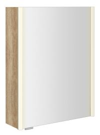 ALIX tükrösszekrény LED világítással, 56x70x17,5cm, Alabama tölgy