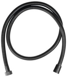 POWERFLEX gégecső, ANTITWIST, dupla zárral, 120cm, matt fekete