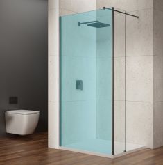 GELCO VARIO oldalfal, 350mm, transzparent üveg/fekete