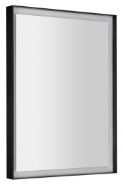 SORT tükör LED világítással, 60x80cm, szenzor, 2700-6500K, matt fekete