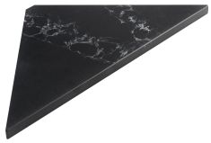 ABELINE rockstone sarokpolc, 200x200mm, black attica