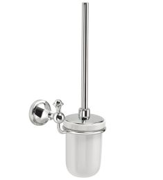 NEVIS WC-kefetartó, kerámia, króm