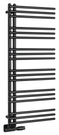 POSEIDON fürdőszobai radiátor, 450x1140mm, matt fekete