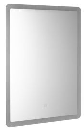AQUALINE FAGO LED tükör, 60x80cm, szenzoros, dimmelhető, matt fekete