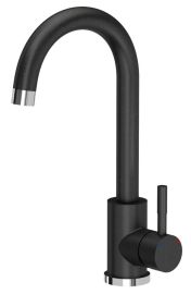 mosogató csaptelep, fekete gránit