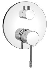 SOLARIS falbasüllyesztett csaptelep, 2-irányú, króm