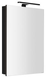 GRETA LED tükrösszekrény, 50x70x14cm, matt fekete