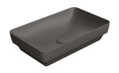 GSI PURA kerámiamosdó, pultra helyezhető, 60x38cm, matt bistro