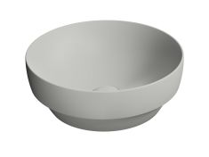 GSI PURA kerámiamosdó, pultra helyezhető, átm:40cm, matt cement
