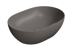 GSI PURA kerámiamosdó, pultra helyezhető, 50x35cm, matt bistro