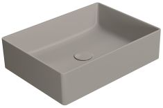 GSI KUBE X kerámiamosdó, 50x37cm, matt tortora