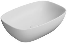 GSI NUBES kerámiamosdó, 50x35cm, matt fehér