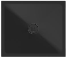 GSI EXTRA FLAT zuhanytálca, 80x70x2cm, matt fekete