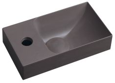 PICCOLINO betonmosdó, 30,8x10x17cm, balos, sötét barna