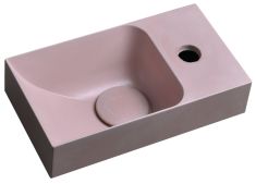 PICCOLINO betonmosdó, 30,8x10x17cm, jobbos, rózsaszín