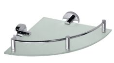 BEMETA OMEGA Sarok üvegpolc, 255x70x255mm, króm (104202162)
