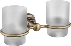 Ridder DIAMOND dupla pohártartó pohárral, bronz 1318-05