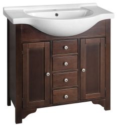 Sapho GALANTA ORCHIDEA mosdószekrény, 80x92x33 cm, tömör fa 1695