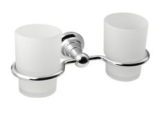 Ridder DIAMOND dupla pohártartó pohárral, króm 1317-05