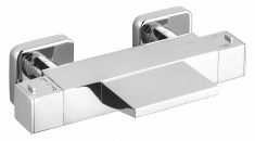 DIMY fali termosztátos kádtöltő csaptelep, kaszkád kiömlővel, króm