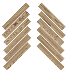 LARIX MOSAICO HERRINGBONE MIELE kőporcelán padlólap 28X59 cm Arte Casa