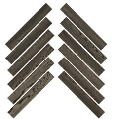 LARIX MOSAICO HERRINGBONE TABACCO kőporcelán padlólap 28X59 cm Arte Casa