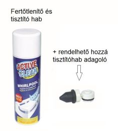M-Acryl ACTIVE CLEAN fertőtlenítő és tisztító hab masszázsrendszerhez 15400